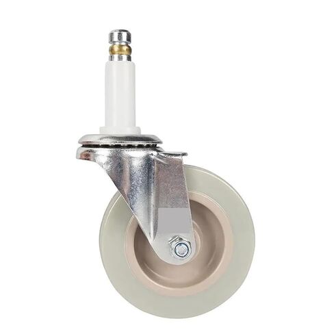 Lightweight 3-inch PVC Gray Swivel Casters with Copper Ring M11X50 Stem 4Pcs in Kuwait