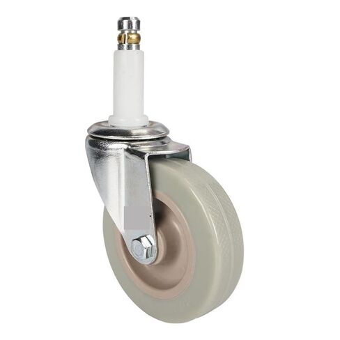 Lightweight 3-inch PVC Gray Swivel Casters with Copper Ring M11X50 Stem 4Pcs in Kuwait