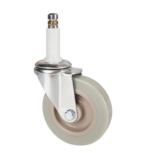 Lightweight 3-inch PVC Gray Swivel Casters with Copper Ring M11X50 Stem 4Pcs in Kuwait