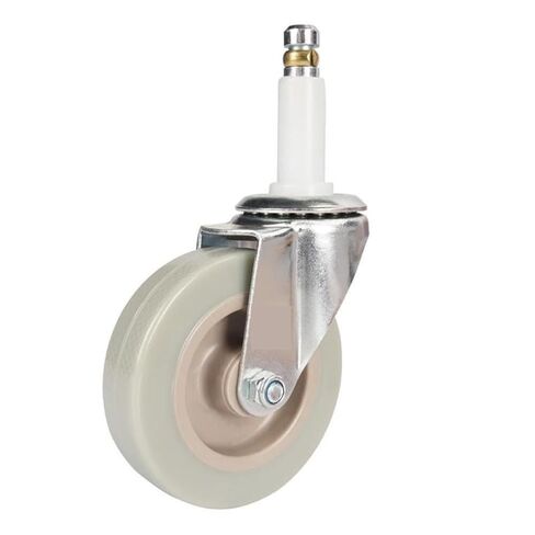 Lightweight 3-inch PVC Gray Swivel Casters with Copper Ring M11X50 Stem 4Pcs in Kuwait