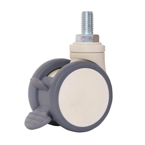 2.5 Inch M12/m22 Universal Wheel Silent Center Control Caster Bed Brake Rubber 4Pcs(M12x20mm-Universal) in Kuwait