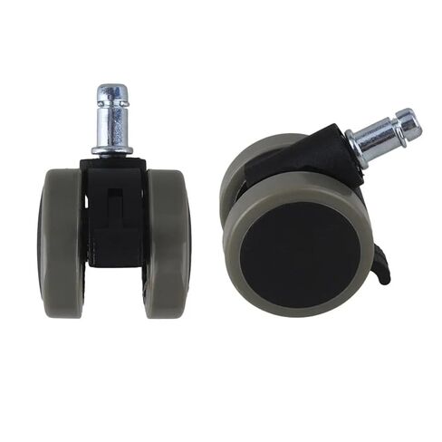 Chair Swivel Casters 2inch Furniture Wheels Grip Ring Stem with Brake 5Pcs in Kuwait
