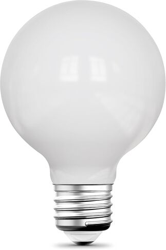 Feit Electric Enhance LED G25 Glass Filament Globe Bulb, 5CCT Adjustable White (Soft to Daylight), Dimmable, 90+ CRI, 60W Equivalent, Decorative Light for Vanity & Pendant, G2560W/5CCTCAFIL/2, 2 Pack in Kuwait
