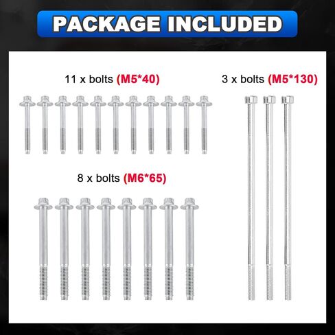 8 قطعة M6 x 65 مللي متر مسمار برأس شفة ، 11 قطعة M5 x 40 مللي متر مسمار برأس شفة ، 3 قطعة M5 x 130 مللي متر بولت ، الفولاذ المقاوم للصدأ 304 in Kuwait