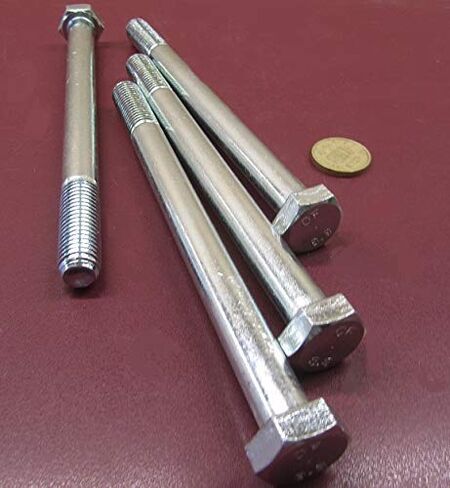 8.8 مسامير فولاذية زنكية M14 × 2 مم × 180 مم طويلة PT 4 قطع in Kuwait