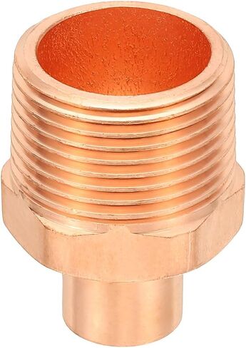 PATIKIL 1/2 x 1/4 Male Adapter Fitting with C x M Connections, 5 Pcs Copper Pipe Fittings with Sweat Solder X FNPT Connection Threaded Tubing Connectors for Residential, Commercial in Saudi Arabia