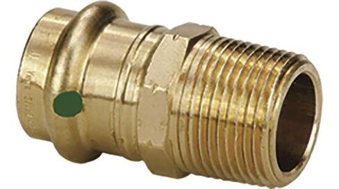 محول Viega 79230 ProPress Zero Lead Bronze مع ذكر 3/4 بوصة × 3/4 بوصة P x ذكر NPT، من Viega in Kuwait