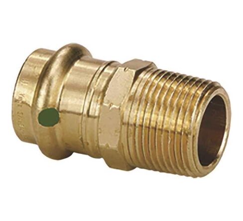 محول Viega 79230 ProPress Zero Lead Bronze مع ذكر 3/4 بوصة × 3/4 بوصة P x ذكر NPT، من Viega in Kuwait