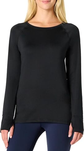 Amazon Essentials Women's Active Quick Dry Tech Stretch Lightweight Long-Sleeve Crewneck T-Shirt (Available in Plus Size) in Kuwait