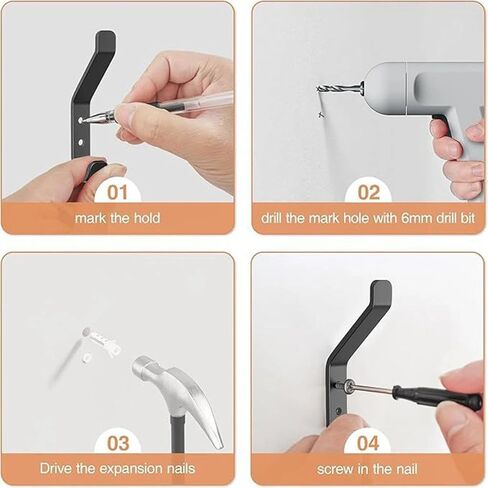 2Pcs Wall-Mounted Clothes Hooks, Made of Stainless Steel, Suitable for Hanging Towels, Hats, Backpacks, and Clothing; Ideal for Wardrobes. in Kuwait