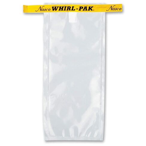 حقيبة عينة Nasco Whirl-Pak B00679WA، طول 185 مم × عرض 75 مم × سمك 0.057 مم، سعة 118 مل (عبوة من 500 قطعة) in Kuwait