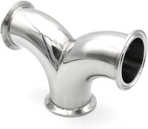 1.5 "2" ثلاثي المشبك تي Y نوع SS304/316L تركيب أنابيب الفولاذ المقاوم للصدأ مزدوج الكوع أنبوب OD 38 51 مللي متر البيرة (2 بوصة ، SS316L) تركيبات سباكة in Kuwait