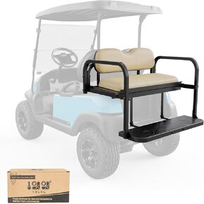 10L0L Golf Cart Rear Seat Kit for Club Car Precedent/Tempo/Onward 2004-Up | Back Flip Seat with High-Density Foam Cushions | Fold Down Rear Seat in Kuwait