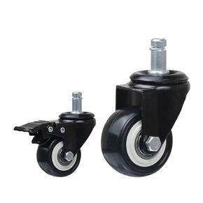 2 Inch Universal Chair M11 Lifting Office Wheel/Universal Brake Wheel 5Pcs(Silver) in Kuwait