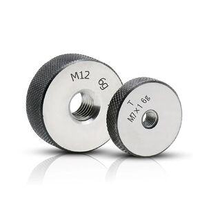 2 قطعة مجموعة 6 جرام متري موضوع حلقة قياس M1-M30 GO/NO GO للفحص الميكانيكي-أداة عالية الدقة (M10x0.5) in Kuwait