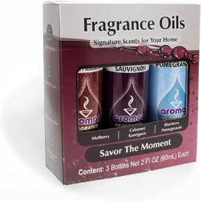 زيت عطر أرومار الفاخر، زجاجة 2 أونصة، 3 عبوات رائحة عطرية تدوم طويلاً، علاج عطري منعش ومنشط لغرفة المعيشة وغرفة النوم والمطبخ 2 أونصة in Kuwait