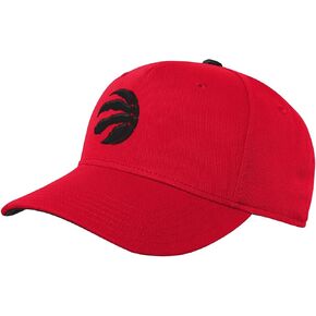 Outerstuff Toronto Raptors NBA Youth (8-20) قبعة Precurve Snapback قابلة للتعديل، أحمر/أسود in Kuwait