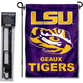 علم حديقة ولاية لويزيانا LSU Tigers Geaux مع حامل حامل in Kuwait