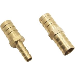 1pc Brass Straight Hose Pipe Fitting Equal 4mm - 25mm Gas Copper Barbed Coupler Connector (10mm-14mm) Plumbing Fittings in Kuwait