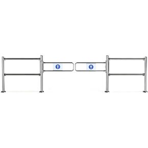 Automatic Rebound Swing Gate with Spring, Self-Closing Safety Door for Warehouse and Supermarket Entrance in Kuwait