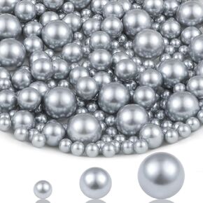 SUREAM Ivory Pearl Beads for Vase Filler, 14/20/30mm Large Sizes Loose Pearls for Jewelry Making, Artificial Plastic No Hole Beads Table Scatter, Wedding, Birthday Party, Home Decoration(100 Pieces) in Saudi Arabia
