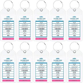 Luggage Tags for Cruise Ship Essentials for NCL, Princess, Carnival, Royal Caribbean and Celebrity Cruise Necessities (10 Pack, Narrow(Royal Caribbean & Celebrity)) in Kuwait