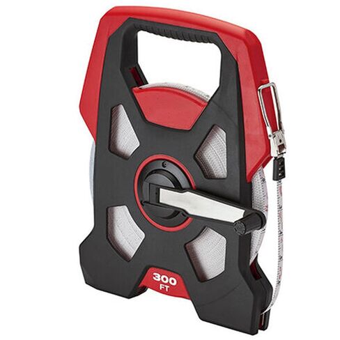 Tape Measure for Milwaukee 48-22-5230 300 ft. Open Reel Long Tape Measure, 3/8"" Nylon Steel Blade, red in Kuwait