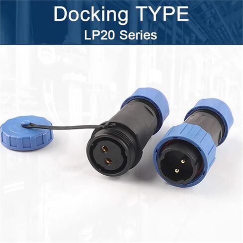 LP20/SP20 مقبس توصيل الجوز/مربع/الإرساء/شفة 2-7 دبوس نوع المسمار لا قوة لحام 1 قطعة (نوع الإرساء ، 4P) in Kuwait