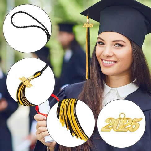 2025 Tassel Graduation,5PCS Graduation Tassel,2025 Tassel Charm,2025 Tassel,Tassels for Graduation Cap 2025,Tassel Charms,Graduation Cap Decorations Kit,Graduation Hat Decoration 9" Red Tassel in Saudi Arabia