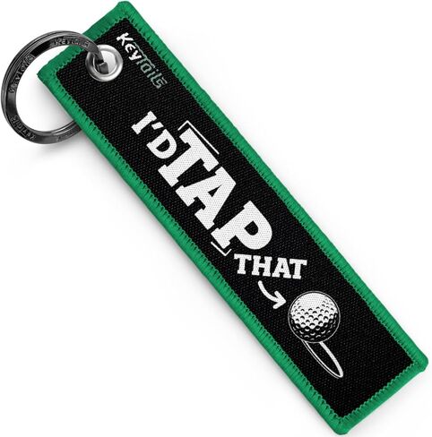 KEYTAILS Keychains, Premium Quality Key Tag for Cars, Trucks, Golf Cart, ATV, UTV [I'd Tap That Golf] in Kuwait