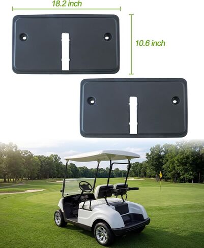 مجموعة غطاء غطاء المقعد الخلفي لعربة الجولف Yamaha G14 G16 G19 G20 G22، قطعتين باللون الأسود، سهلة التركيب in Kuwait