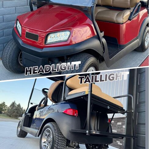 مجموعة إضاءة Panglong Club Car Tempo LED، مصباح أمامي وخلفي لعربة الجولف مع مجموعة سرج، مناسبة لنادي السيارات Tempo Gas وعربة الجولف الكهربائية in Kuwait