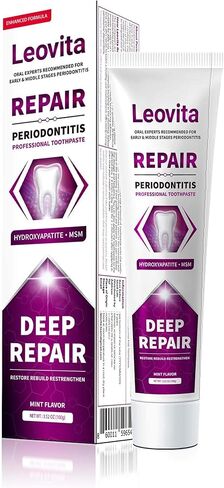 Gingivitis Treatment Toothpaste, Gum Disease Treatment Plaque Remover, Periodontitis Treatment at Home, Gum Repair for Receding Gums Regrowth, Bad Breath Treatment Hydroxyapatite Toothpaste in Kuwait