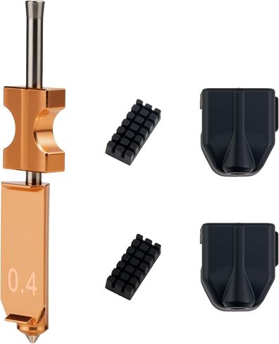 Upgraded 0.4MM Hotend Kit for Flashforge AD5X Nozzle,All Metal Hot End/Printhead Replacement,3D Printer Assembled Extruder Kits with Detachable Nozzle, Extra 2PCS Silicone Sock and 2PCS Brush in Saudi Arabia