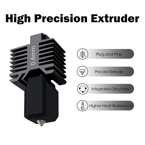 HzdaDeve Upgraded 2PK 0.4MM X1C/X1/X1E Hotend Hot End Full Assembly Print Head Hardened Steel Nozzle Extruder Ceramic Heater Cartridge Rod Thermistor Kit Replacement for Bambu Lab X1 Combo Series in Kuwait