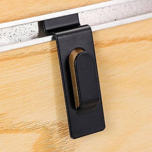 Lovelysp 10PCS Black Metal Hooks Wall Plate Hooks Batten Wall Accessories 74×24mm/2.91×0.94inch Suitable for Picture Frame Display Painting Photography Retail Stores etc in Kuwait