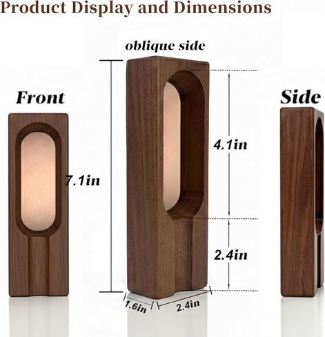 Natural Bamboo Cigar Ashtray with Single Slot Holder - Solid Wood Cigar Accessories for Men - Outdoor Ashtray for Patio & Indoor Vintage Home Decor - Unique Cigar Gift in Kuwait