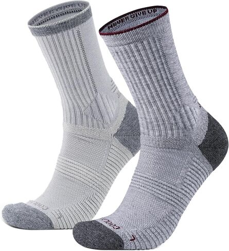 Juclise Lightweight Micro Crew Merino Wool Hiking Socks, Thin Breathable Seamless Anti-Blister Moisture Wicking Cushioned in Saudi Arabia