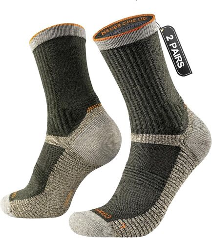 Juclise Lightweight Micro Crew Merino Wool Hiking Socks, Thin Breathable Seamless Anti-Blister Moisture Wicking Cushioned in Saudi Arabia