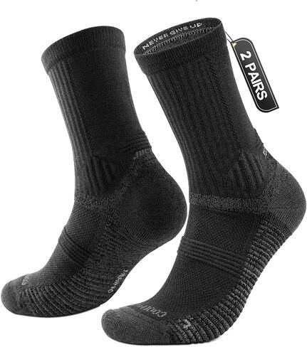 Juclise Lightweight Micro Crew Merino Wool Hiking Socks, Thin Breathable Seamless Anti-Blister Moisture Wicking Cushioned in Saudi Arabia