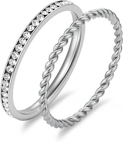 18K Gold Plated Stacking Rings for Oura Ring, Rhinestone Diamond Style, Smart Health Ring Accessories for Women in Saudi Arabia