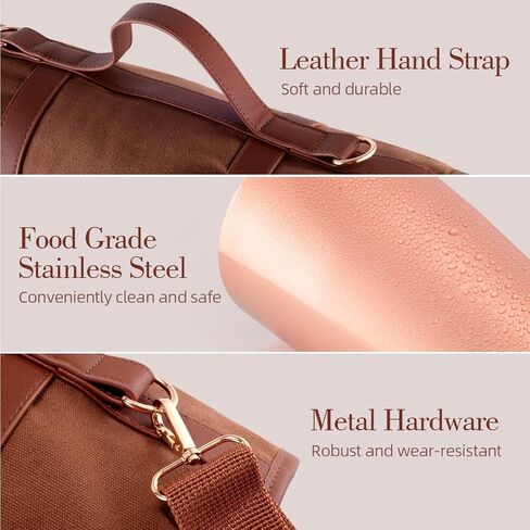 Bartender Kit Bag, 17-Piece Copper Bar Tool Set Cocktail Shaker Set with All Practical Bar Accessories, Portable Travel Cocktail Set with Shoulder Strap for Bartenders, Parties, Camping Trips in Kuwait