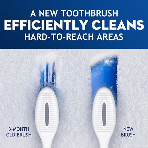 Medium Toothbrushes for Adults with Tongue Cleaner, Utilizing whitening Spiral Wave Brush bristles, it Effectively Cleans Coffee, Tea, and Smoke Stains, Gentle Rounded Tips（6 Pack） in Kuwait