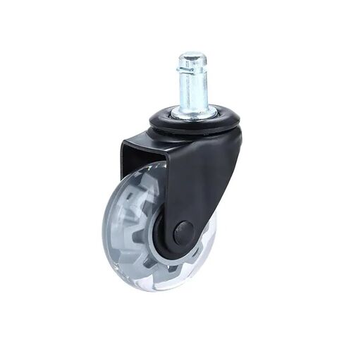 11X22mm 2-Inch Insert Rod Caster Wheels Rubber Hybrid Chair Rollers 360° Swivel 5Pcs in Kuwait