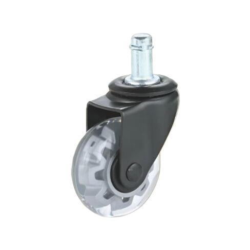 11X22mm 2-Inch Insert Rod Caster Wheels Rubber Hybrid Chair Rollers 360° Swivel 5Pcs in Kuwait
