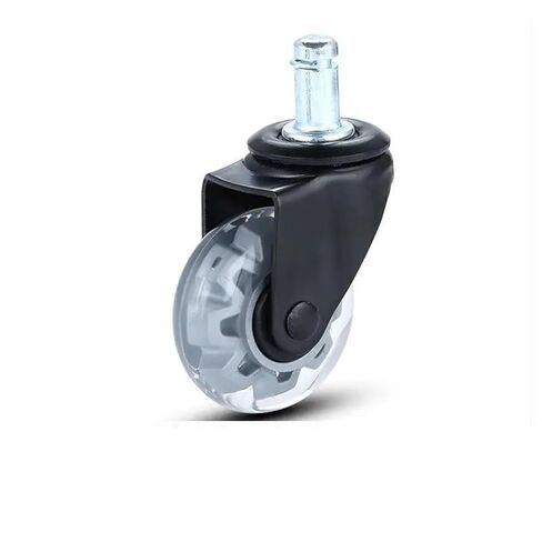 11X22mm 2-Inch Insert Rod Caster Wheels Rubber Hybrid Chair Rollers 360° Swivel 5Pcs in Kuwait