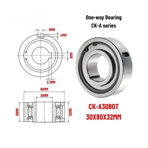 1PCS CK-A3080T 30X80X32MM One Way Clutch Bearing Overrunning CK-A Series Sprag Type Freewheel in Kuwait