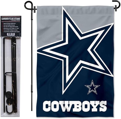 علم الحديقة بشعار WinCraft Dallas Cowboys الجريء وحامل سارية العلم in Kuwait