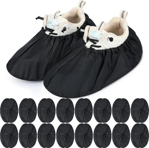 Frienda 8 Pairs Non Slip Reusable Shoe Covers Waterproof Boot Covers for Household Carpet Floor Protection Machine Washable(Large) in Kuwait