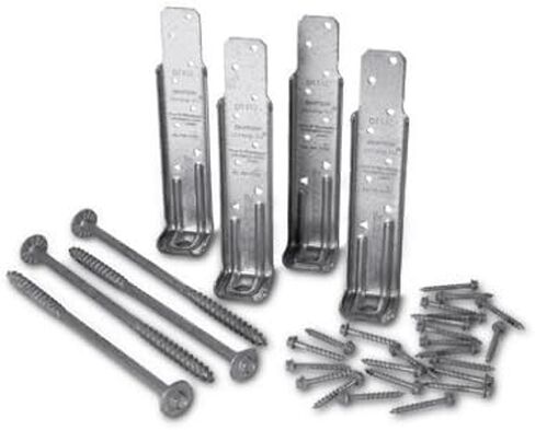 Simpson Strong-Tie DTT1Z DTT1Z ZMAX Galvanized Deck Tension Tie for 2X (Pack of 4) in Kuwait